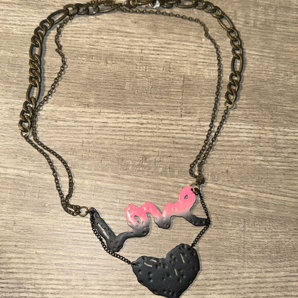 Jewelry - Love double chain necklace